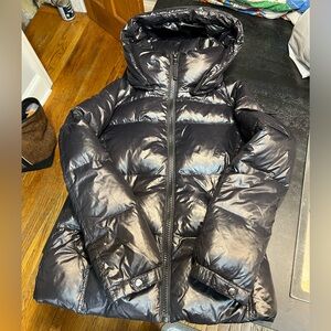 Women's Shiny Black S13 Kylie Puffer Size M